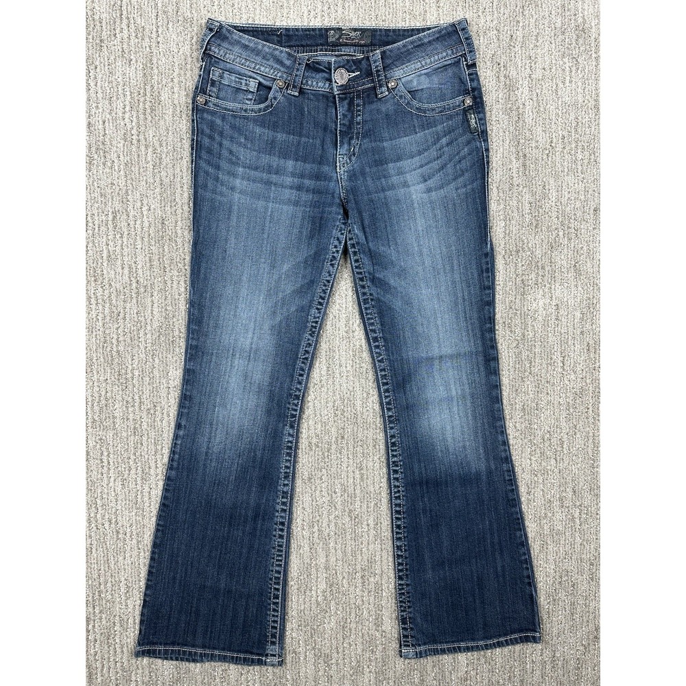 Silver Jeans Women's Size 29 (fits 31x29) Blue Dark Wash Suki Boot Cut Jeans